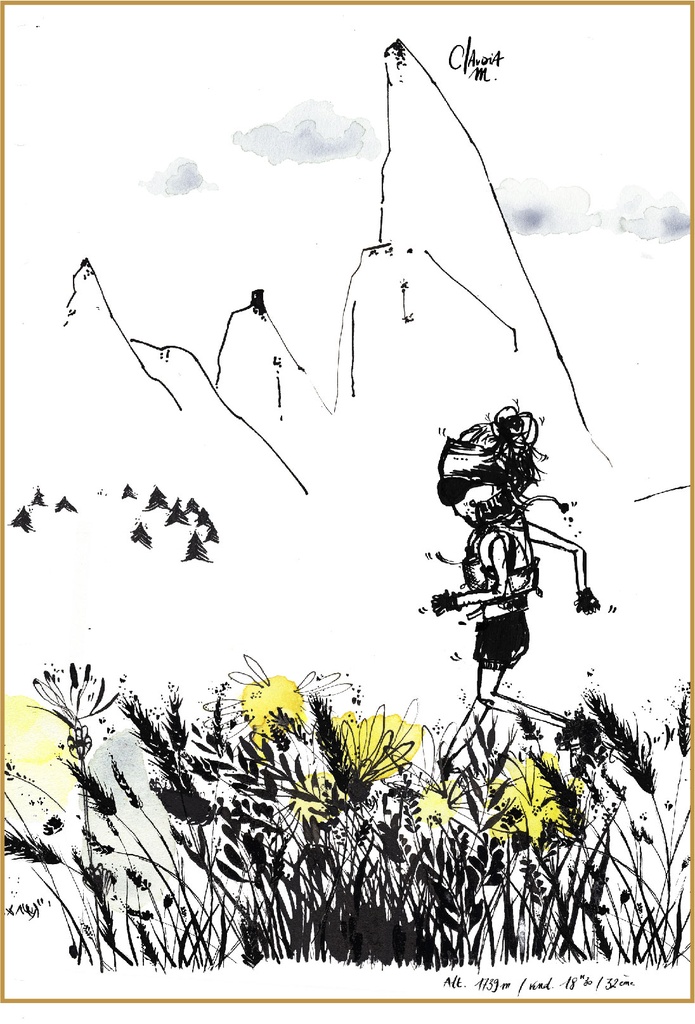 La traileuse (15X21 cm)