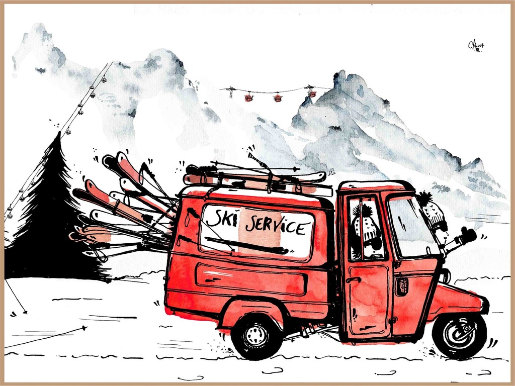 Ski service (fraise)