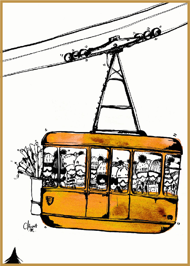 Téléphérique curry (15X21 cm)