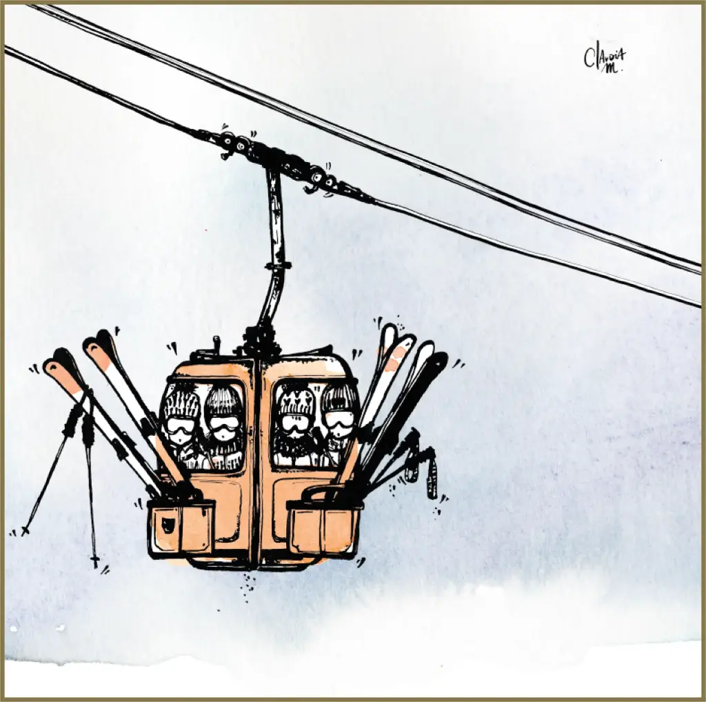 Perchés ! (30X30 cm)