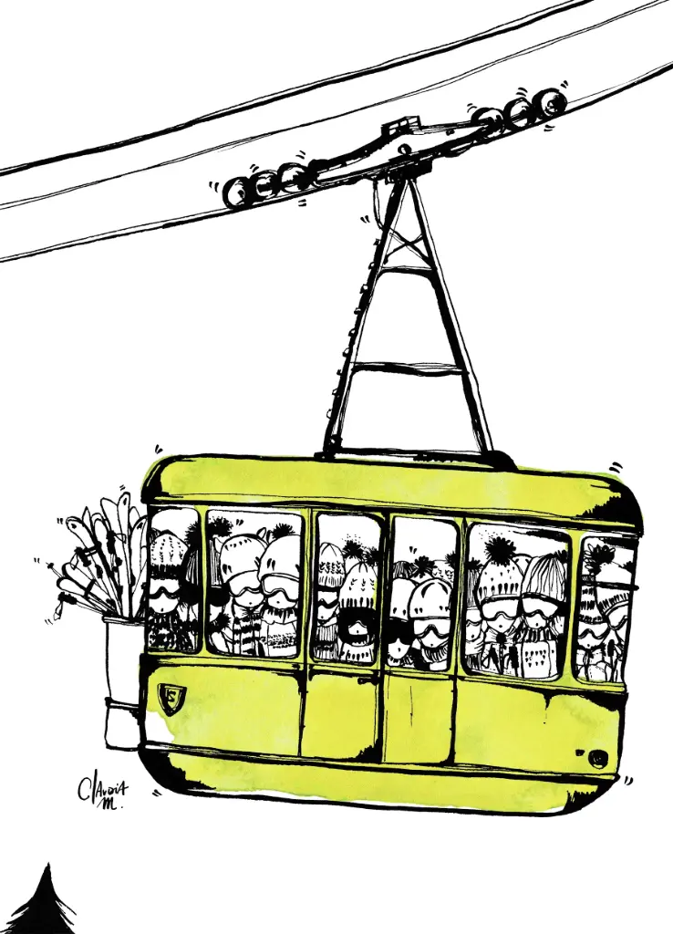 Téléphérique verveine (15X21 cm)