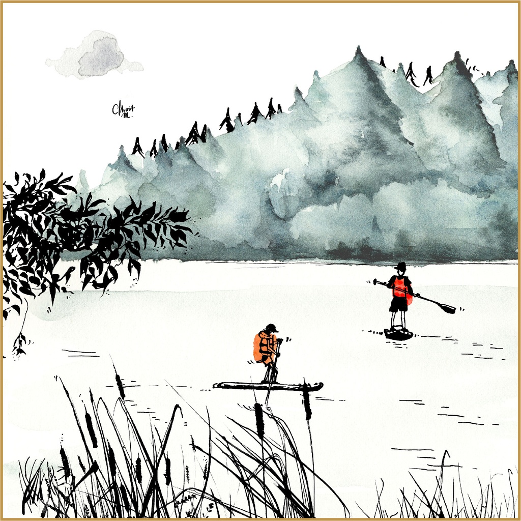 J'ai paddle ! (30X40 cm)