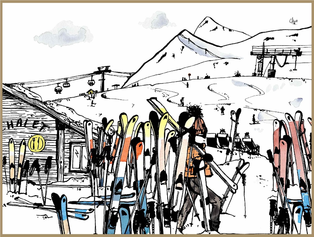 Le chalet (21X15 cm)
