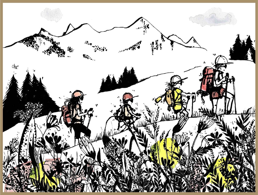 On est bientôt arrivé ! (40X25 cm)