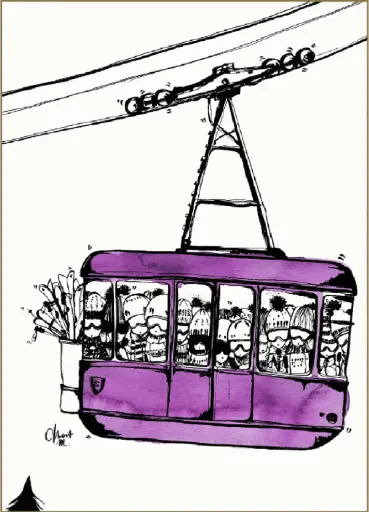 Téléphérique prune