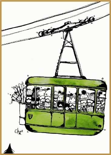Téléphérique mousse